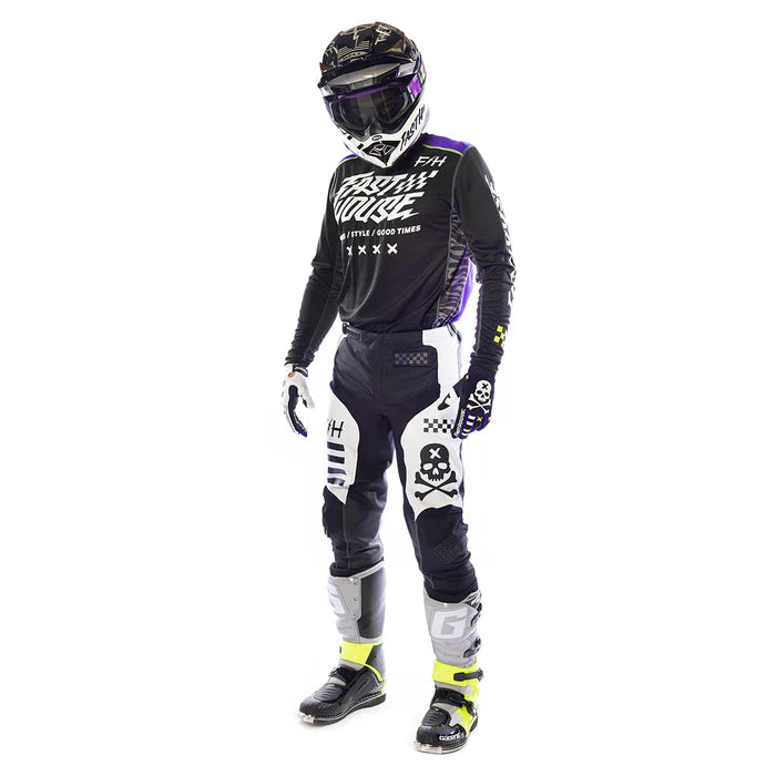 Fasthouse Grindhouse Rufio Jersey - Black-Purple
