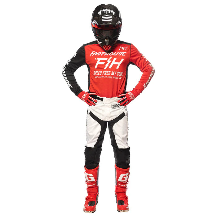 Fasthouse Grindhouse Slammer Jersey - Red-Black