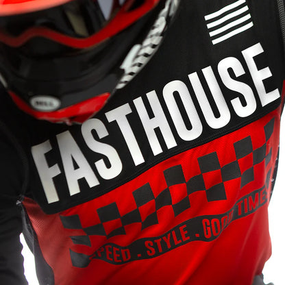 Fasthouse Grindhouse Torino Jersey - Red-Black