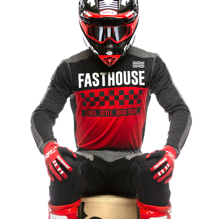 Fasthouse Grindhouse Torino Jersey - Red-Black