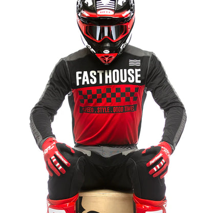 Fasthouse Grindhouse Torino Jersey - Red-Black