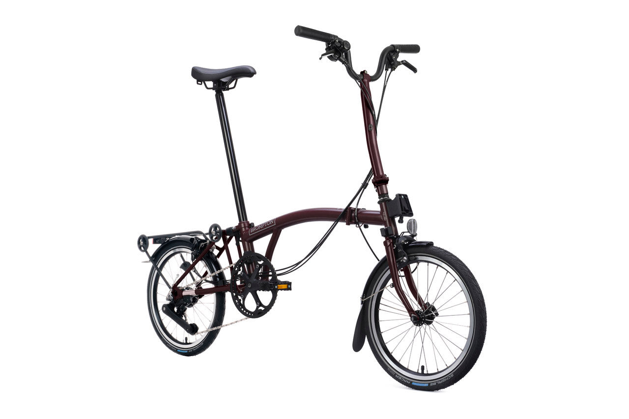 Brompton C Line 12-Speed - Plum Red