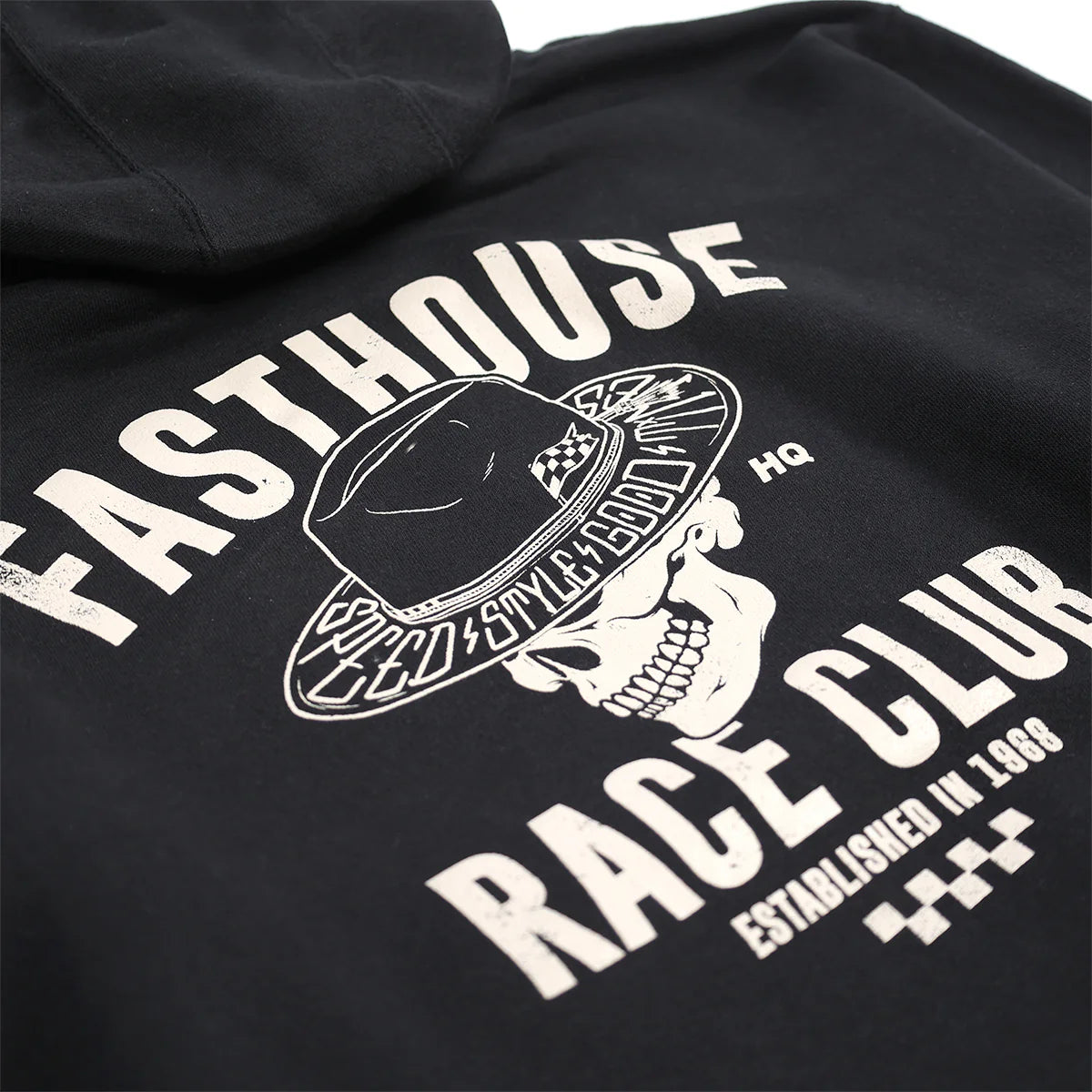 Fasthouse HQ Club Hooded Pullover - Black