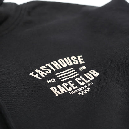Fasthouse HQ Club Hooded Pullover - Black