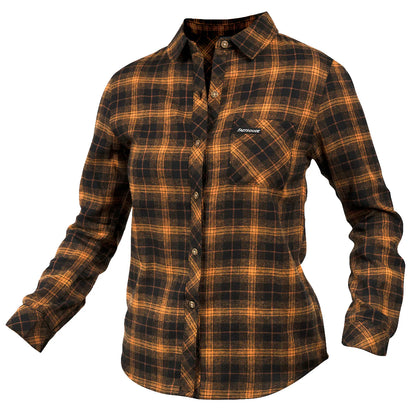 Fasthouse Honey Flannel Shirt - Womens - Gold-Black
