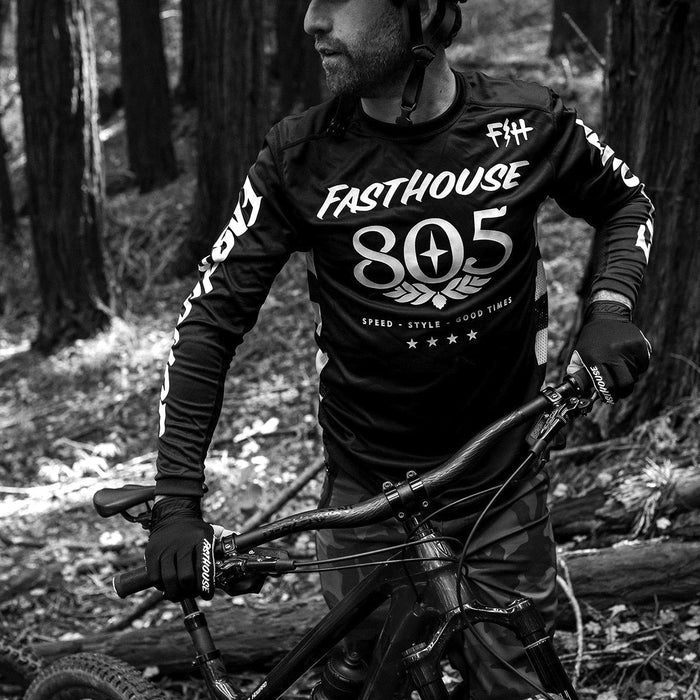 Fasthouse Classic 805 Long Sleeve MTB Jersey - Black