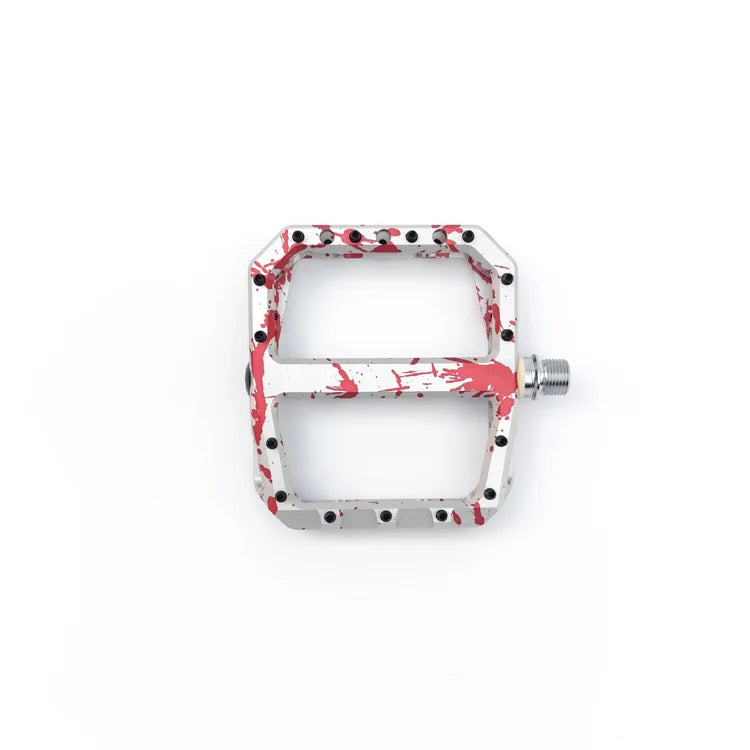 The Sensus Crue Flat Pedal - CroMo - Blood Splatter