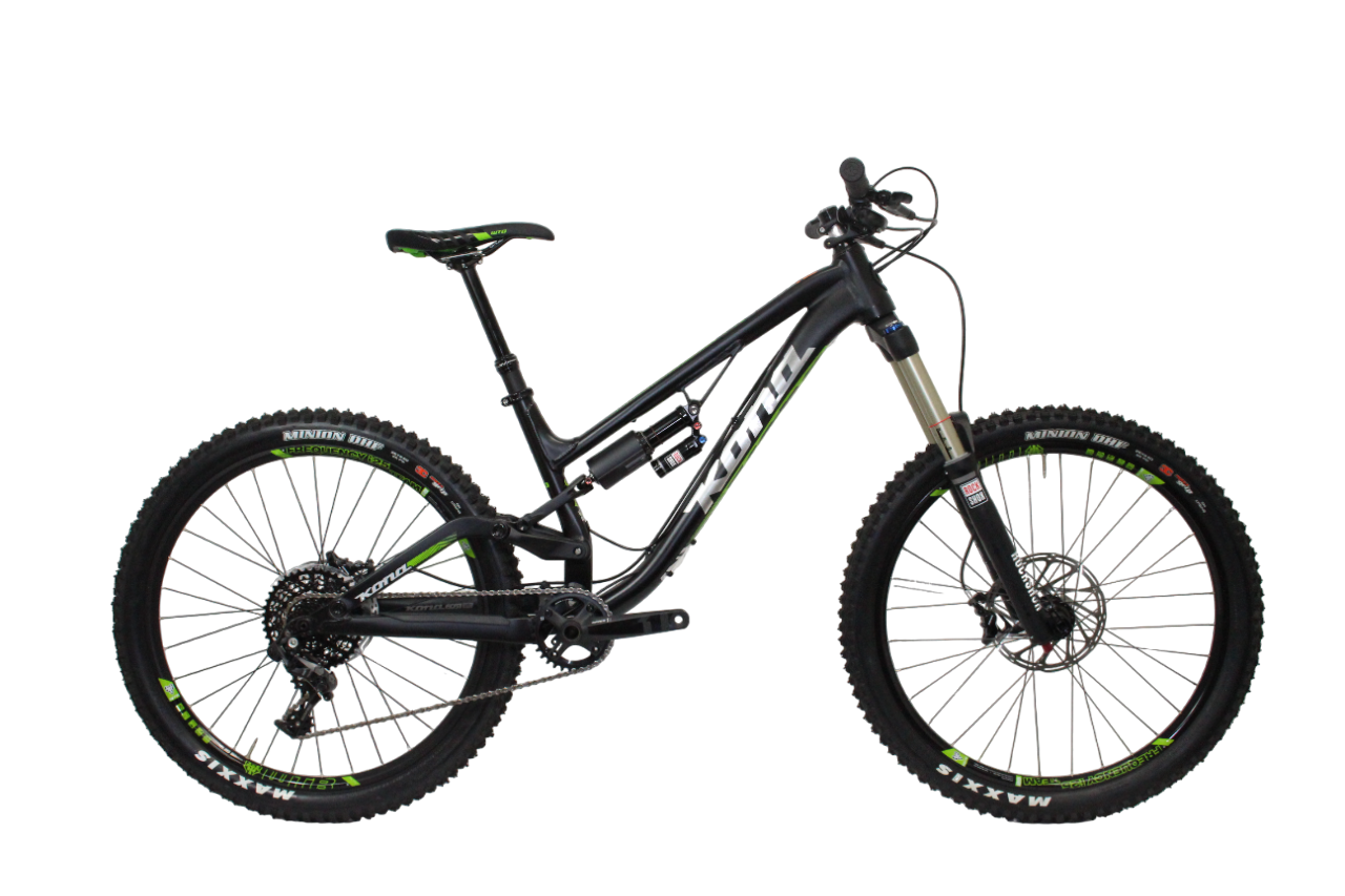 Kona Process 167 26 - Origin8 - Matt Black-Chrome-Green