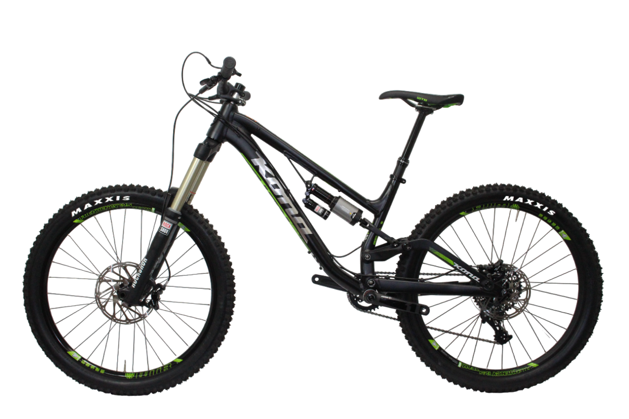 Kona Process 167 26 - Origin8 - Matt Black-Chrome-Green