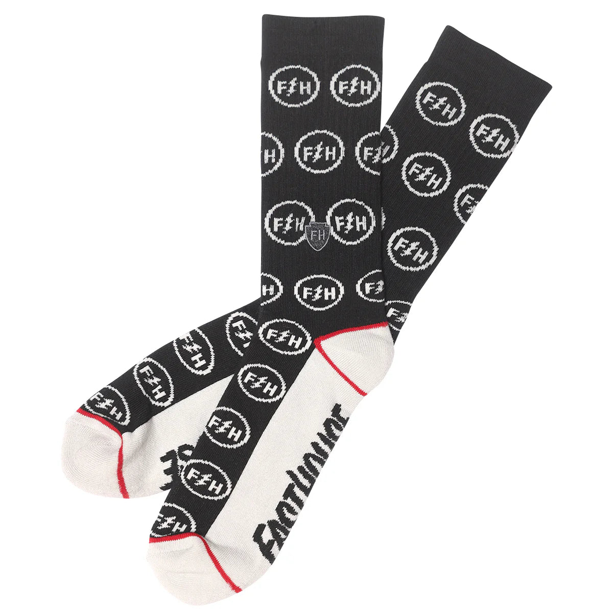 Fasthouse Icon Sock - Black-White