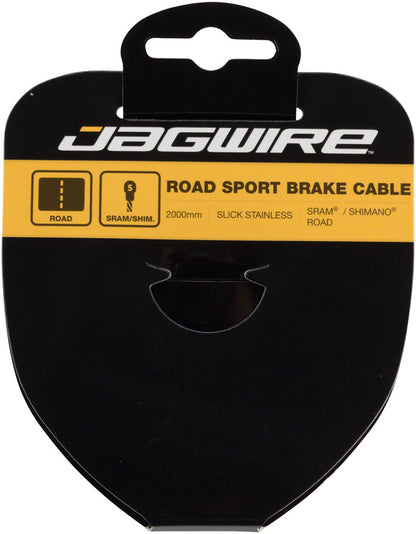 Jagwire Sport Slick Stainless Road Brake Cable - Silver