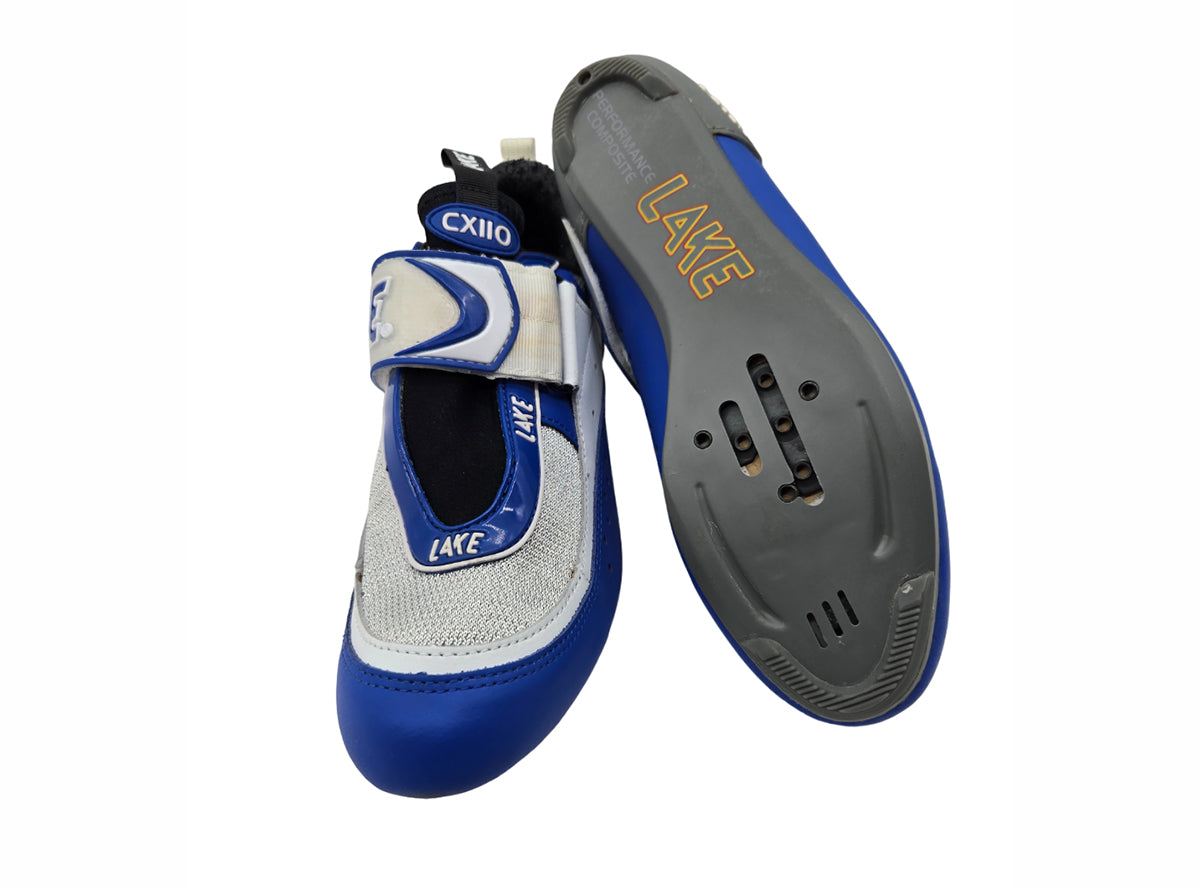 Lake CXIIOTRI-W Triathlon Shoe - Womens - Blue-White-Silver