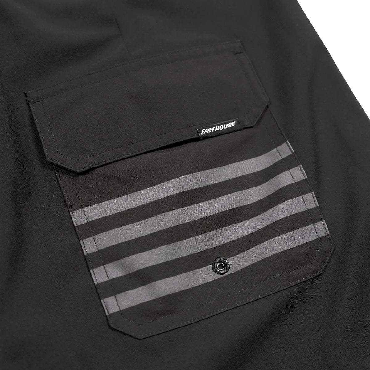 Fasthouse Legend 21" 3 Pocket Solid Boardshort - Black
