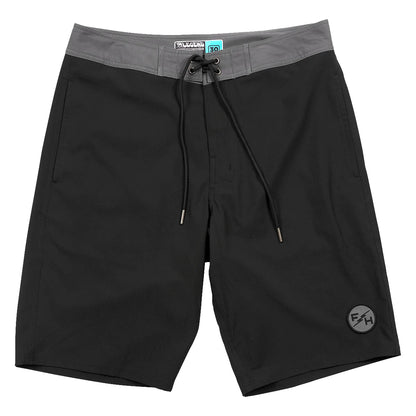 Fasthouse Legend 21" 3 Pocket Solid Boardshort - Black