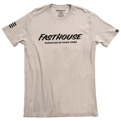 Fasthouse Logo Tee - Light Gray