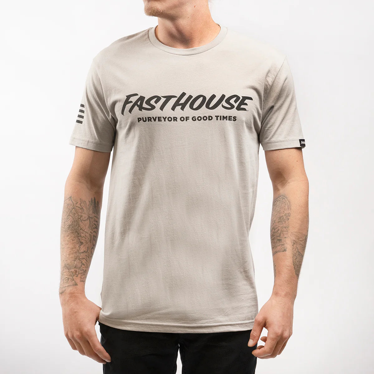Fasthouse Logo Tee - Light Gray