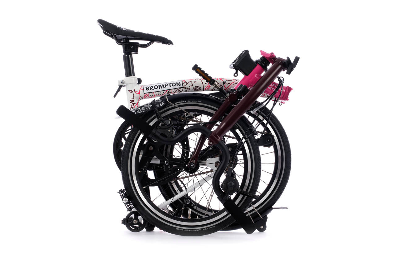 Brompton X Shantell Martin P Line 4-Speed - Gloss White
