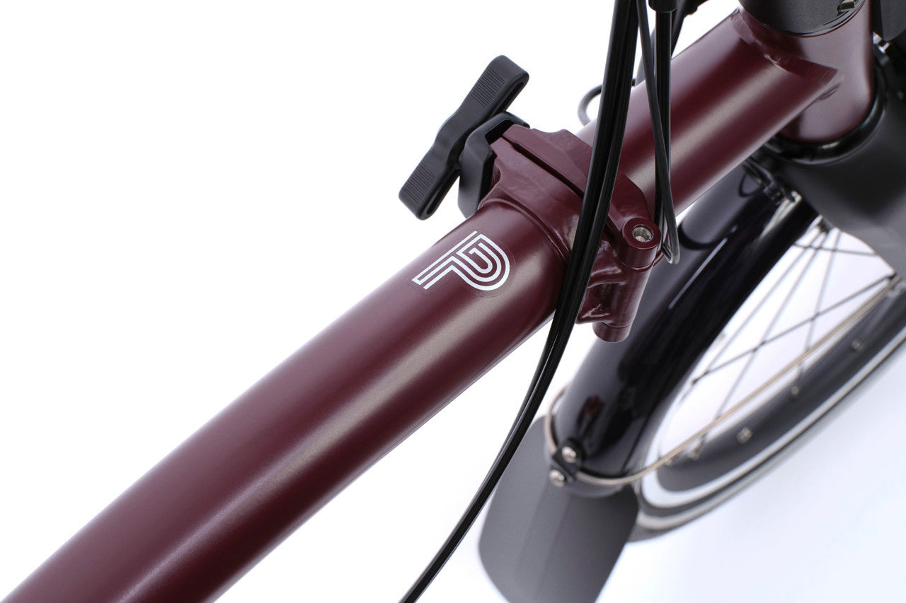 Brompton Electric P Line 4-Speed - Plum Red