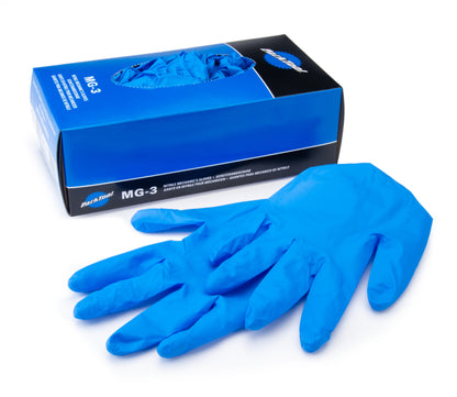 Park Tool MG-3 Nitrile Mechanics Gloves - Blue