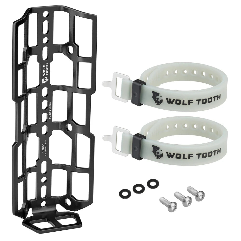 Wolf Tooth Components Morse Cargo Cage - Black Bundle