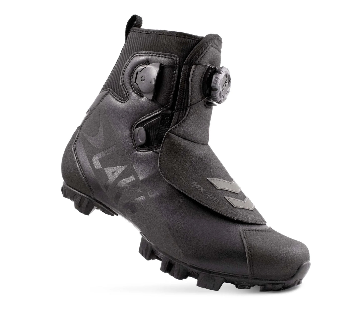 Lake MX146 SPD Winter Boot - Wide - Black-Black Reflective