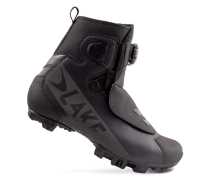 Lake MX146 SPD Winter Boot - Wide - Black-Black Reflective