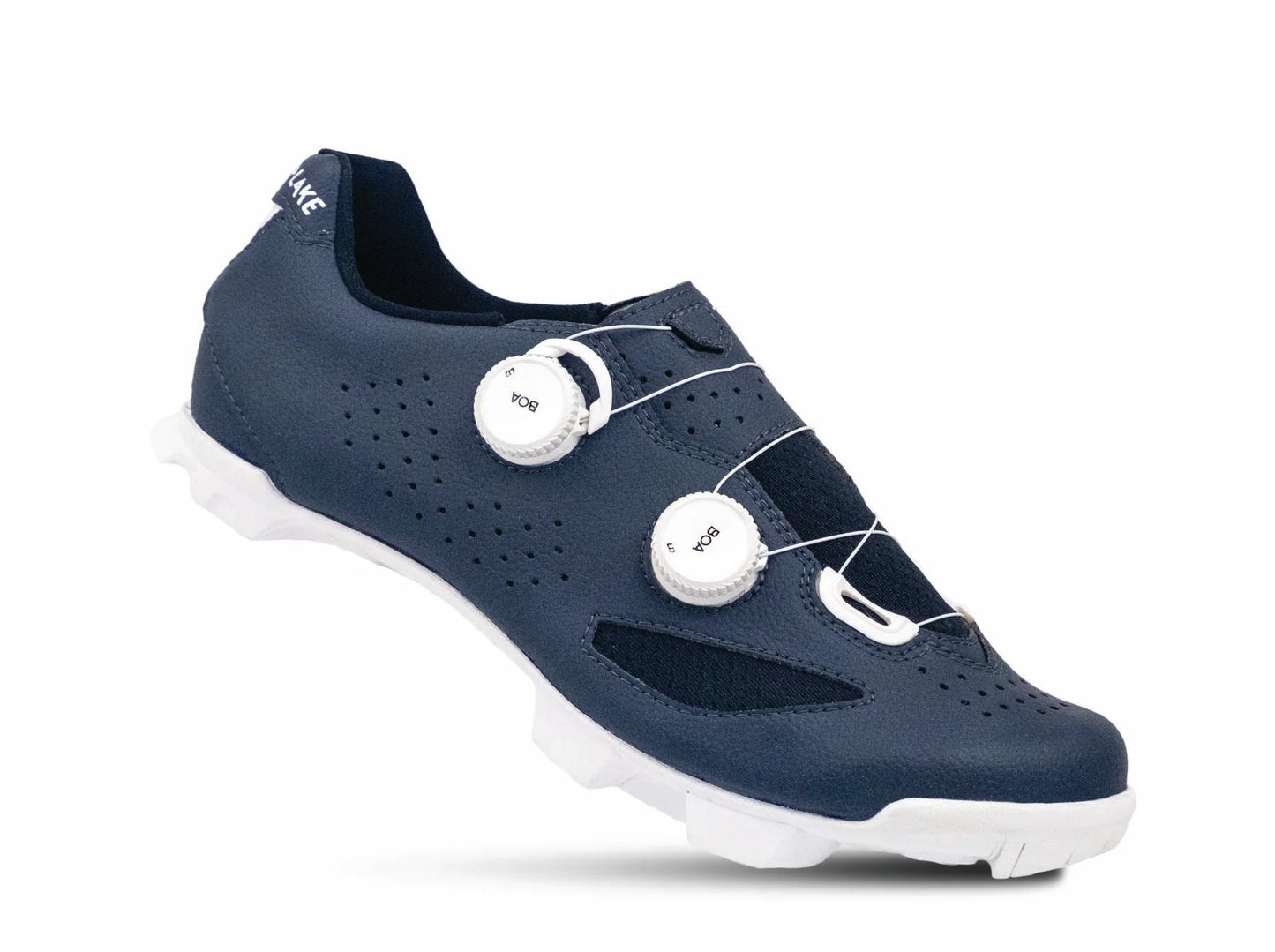 Lake MX239 Gravel Shoe - Navy-White