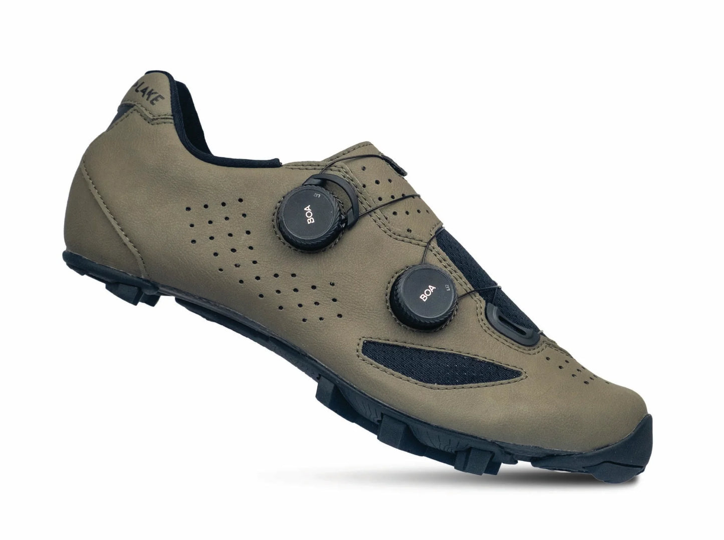 Lake MX239 Gravel Shoe - Wide - Stone-Black