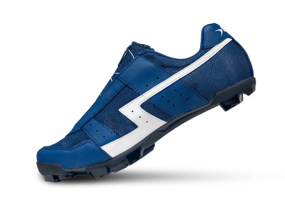 Lake MX30G Gravel Shoe - Narrow - Mesh Blue-White