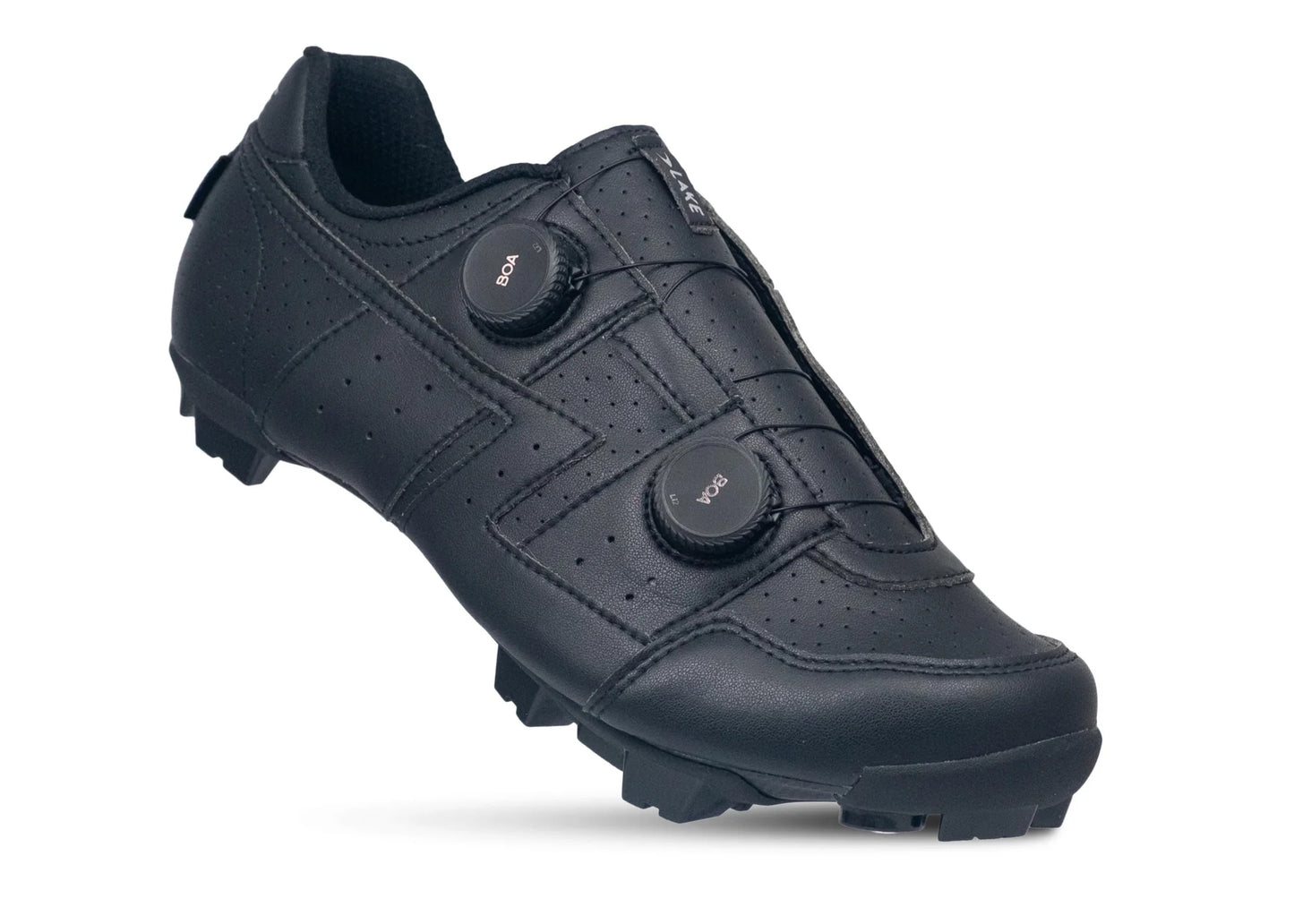 Lake MX30G Gravel Shoe - Wide - Black-Black