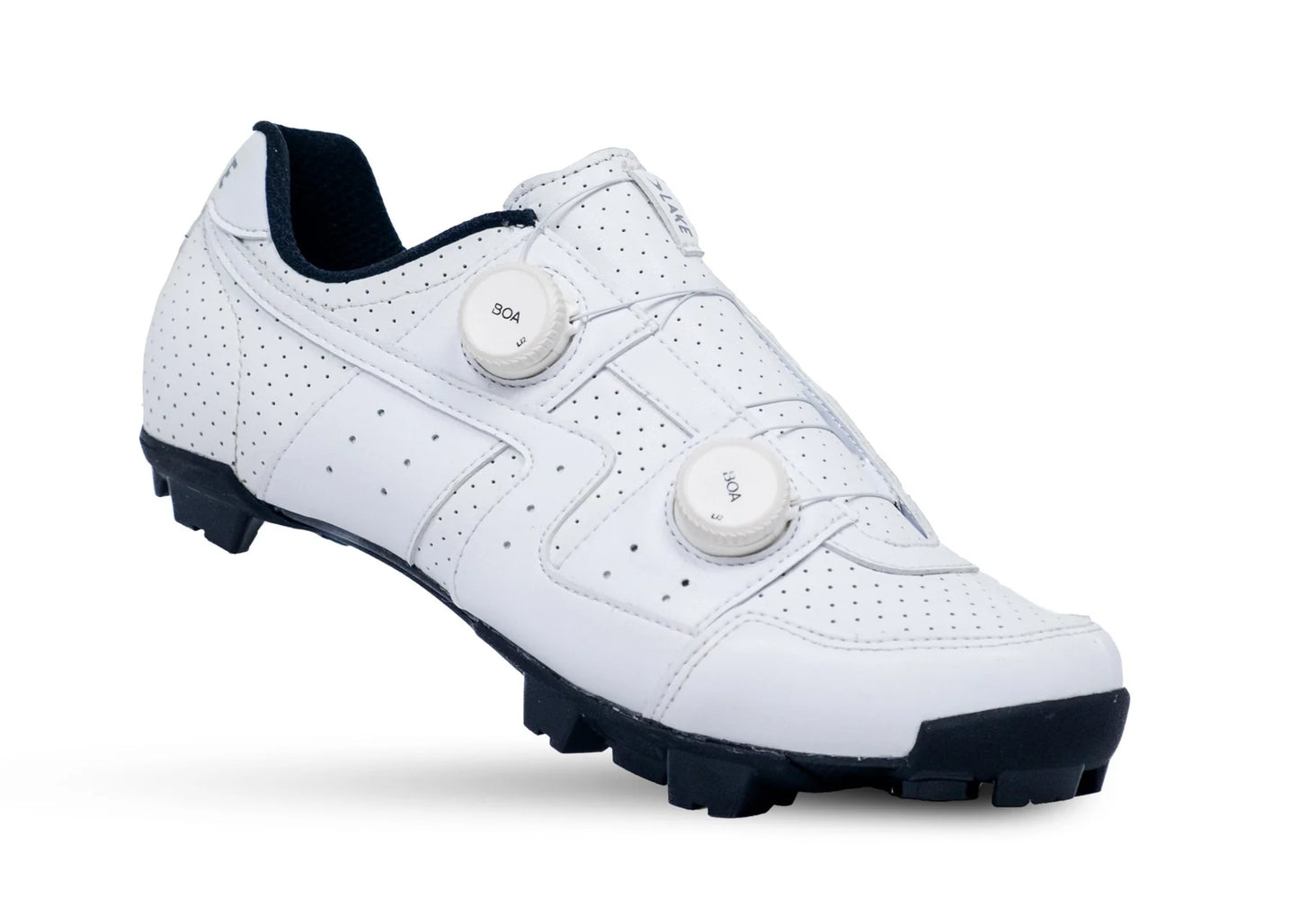 Lake MX30G Gravel Shoe - Wide - White Clarino