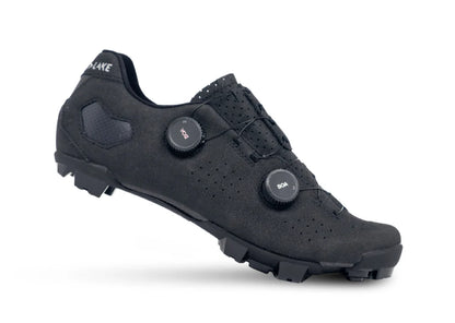 Lake MX333 MTB Shoe - Wide - Black-Silver