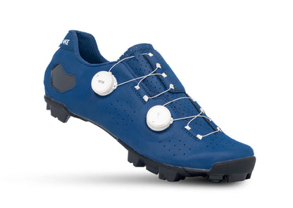 Lake MX333 MTB Shoe - Wide - Blue-White Clarino