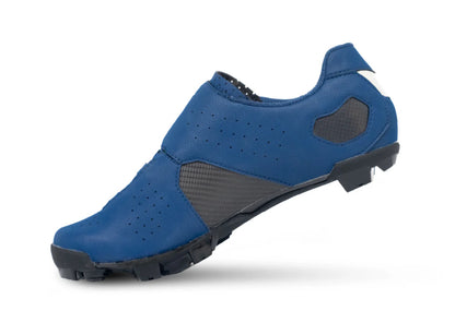 Lake MX333 MTB Shoe - Wide - Blue-White Clarino