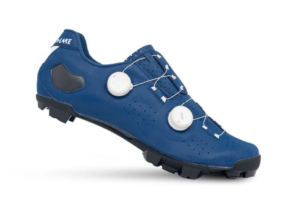 Lake MX333 MTB Shoe - Wide - Blue-White Clarino