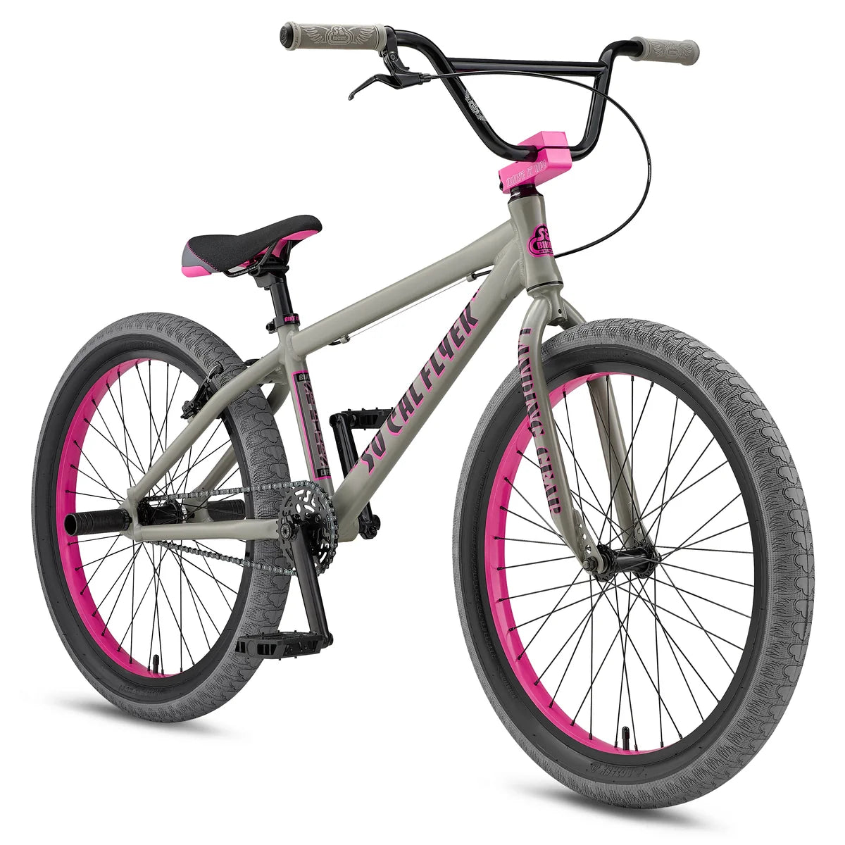 SE Bikes So Cal Flyer 24 - Matte Gray-Pink