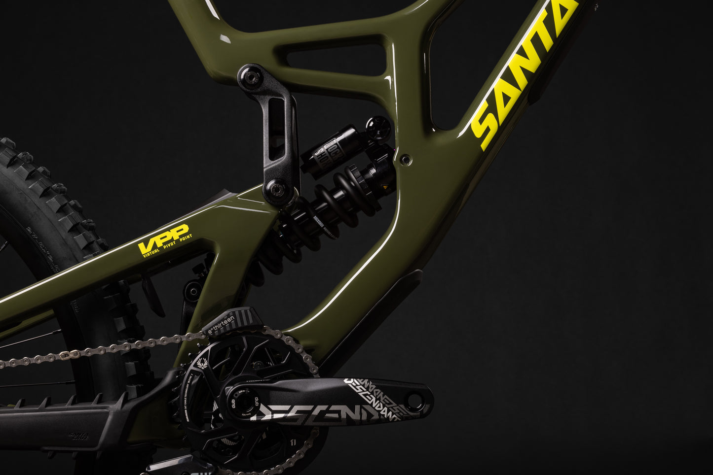 Santa Cruz V10 CC 29 - DH S Kit - Gloss Kelp Green - 2025