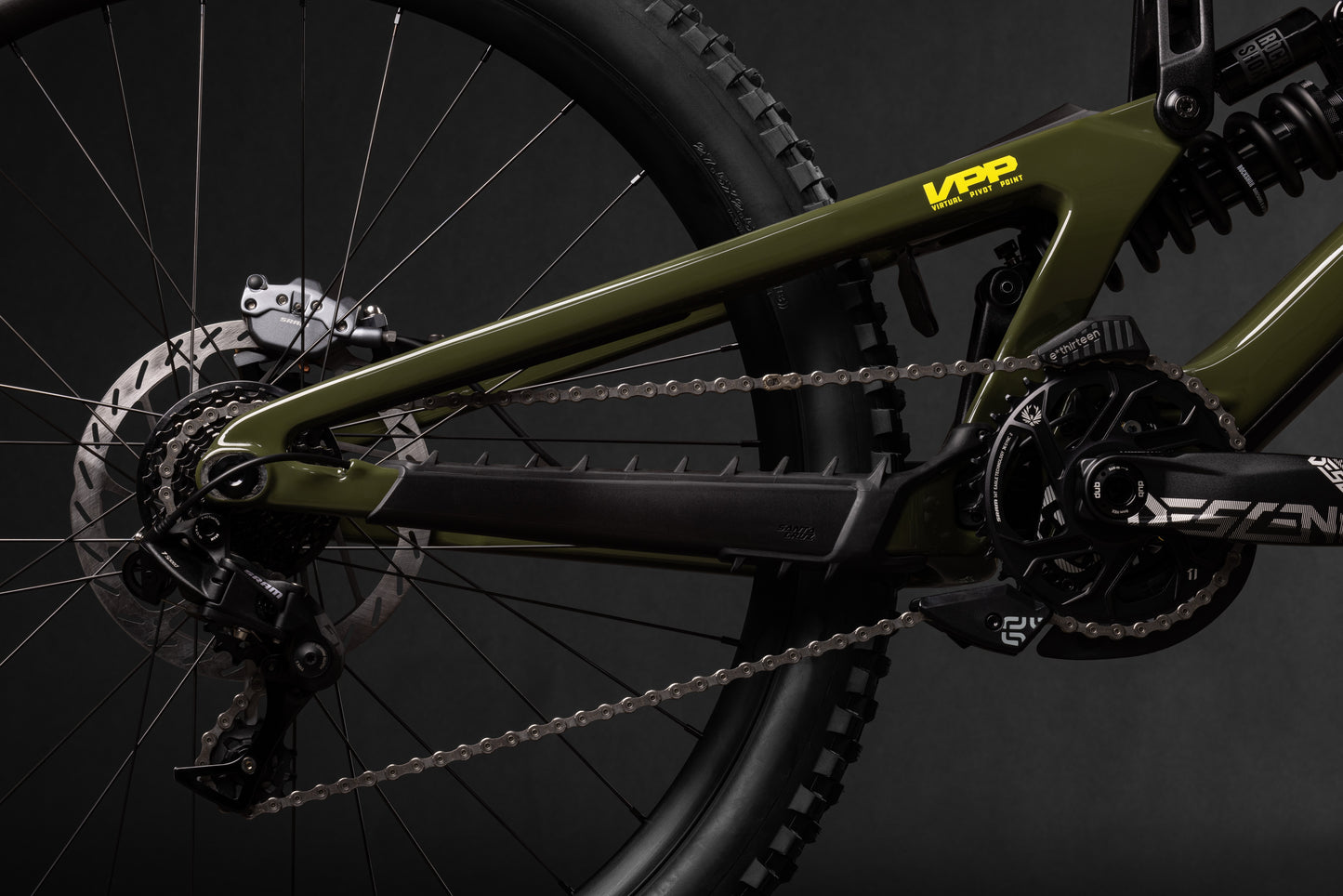 Santa Cruz V10 CC 29 - DH S Kit - Gloss Kelp Green - 2025