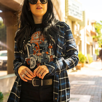 Fasthouse Macabre Tee - Womens - Black Mineral Wash