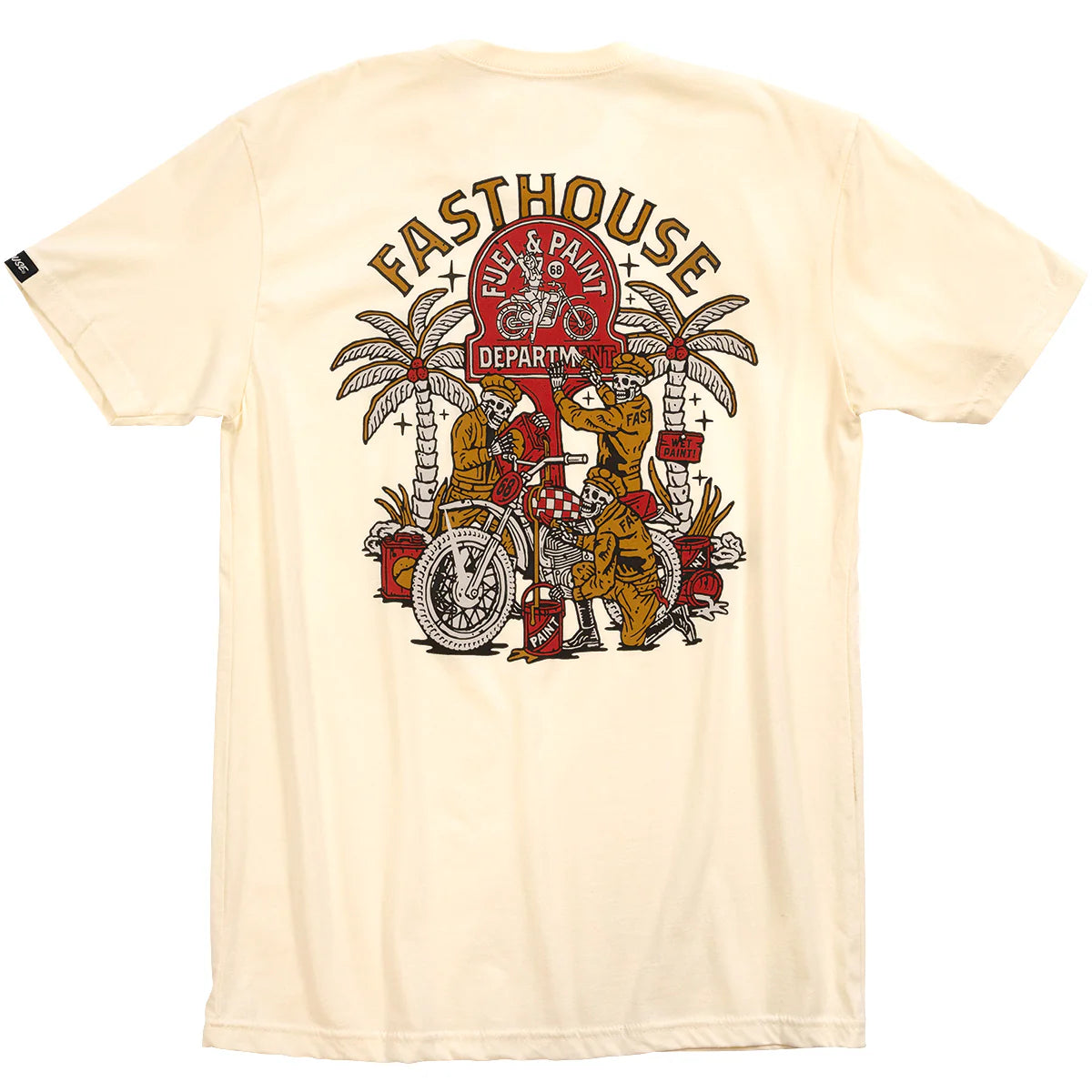 Fasthouse Macabre Tee - Natural