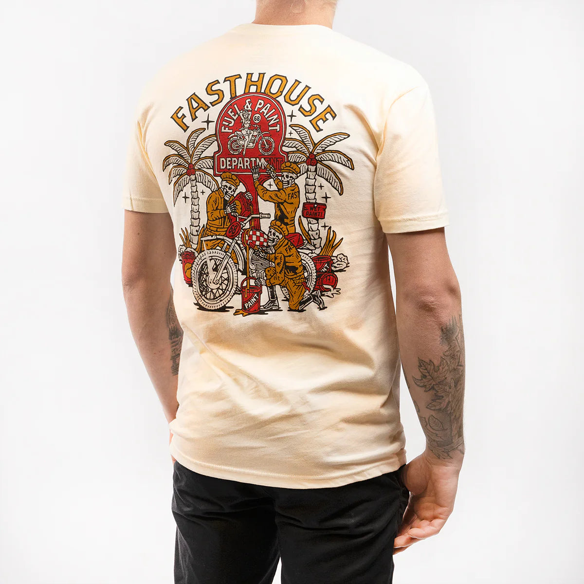 Fasthouse Macabre Tee - Natural