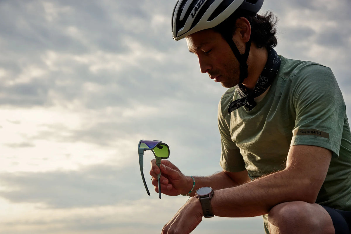 Shimano Pulsar RS Sunglasses - Gravel Lens - Sage Green
