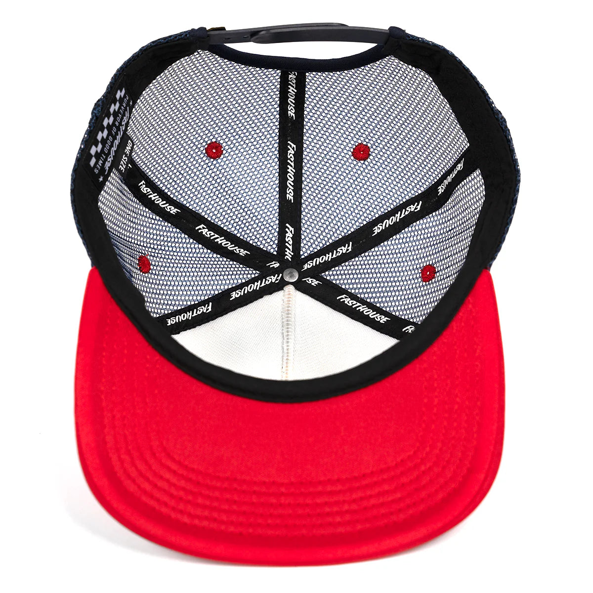 Fasthouse NBA BMX 1972 Trucker Hat - Red-Cream