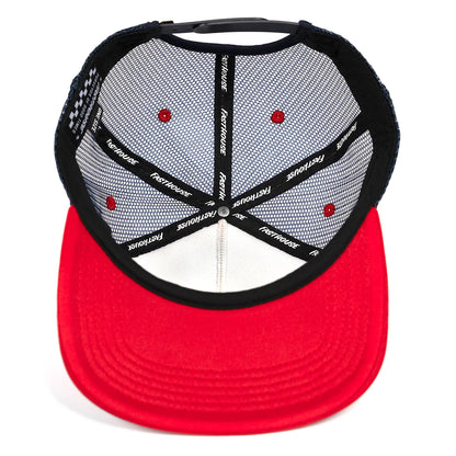 Fasthouse NBA BMX 1972 Trucker Hat - Red-Cream