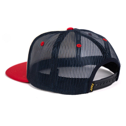Fasthouse NBA BMX 1972 Trucker Hat - Red-Cream