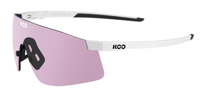 Koo Nova Sunglasses - White Matt-Photocromic Pink