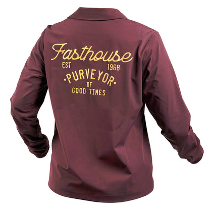 Fasthouse Novel Coaches Jacket - Womens - Maroon