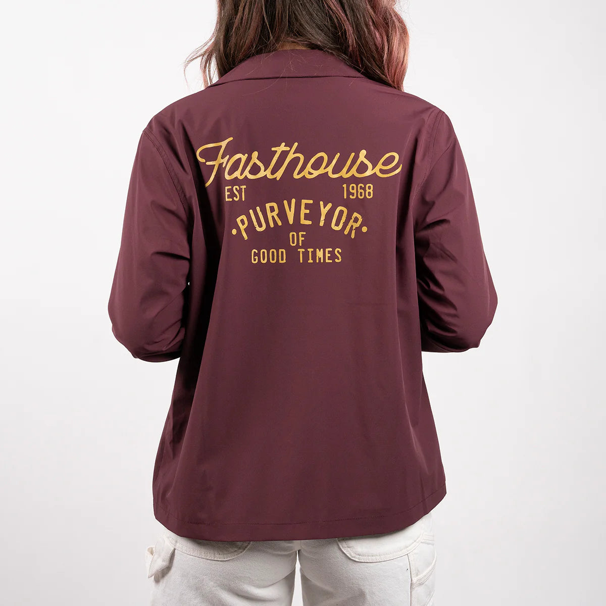 Fasthouse Novel Coaches Jacket - Womens - Maroon