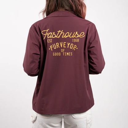 Fasthouse Novel Coaches Jacket - Womens - Maroon