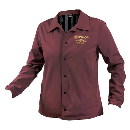 Fasthouse Novel Coaches Jacket - Womens - Maroon
